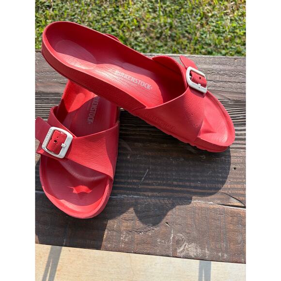 BIRKENSTOCK Madrid Eva Sandal Bright Red Size 8.5 - Picture 2 of 8